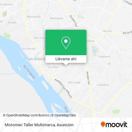 Mapa de Motomec Taller Multimarca