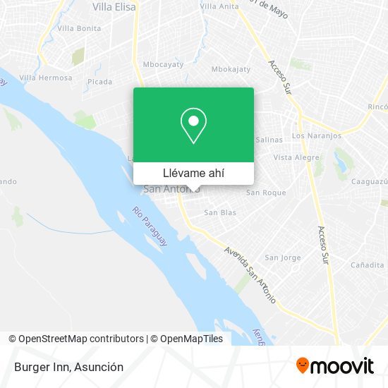 Mapa de Burger Inn