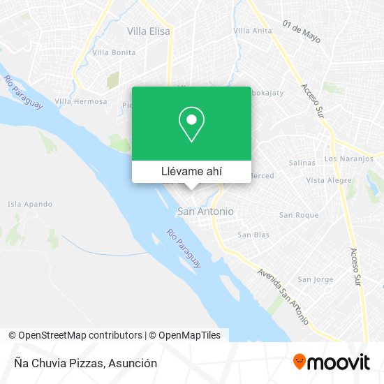 Mapa de Ña Chuvia Pizzas
