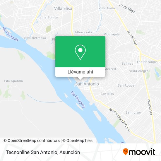 Mapa de Tecnonline San Antonio