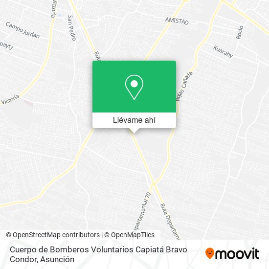 Mapa de Cuerpo de Bomberos Voluntarios Capiatá Bravo Condor