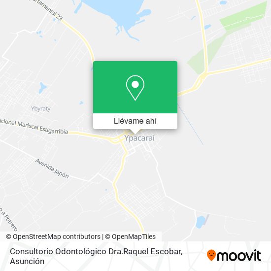 Mapa de Consultorio Odontológico Dra.Raquel Escobar