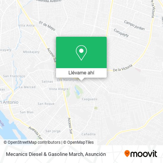 Mapa de Mecanics Diesel & Gasoline March