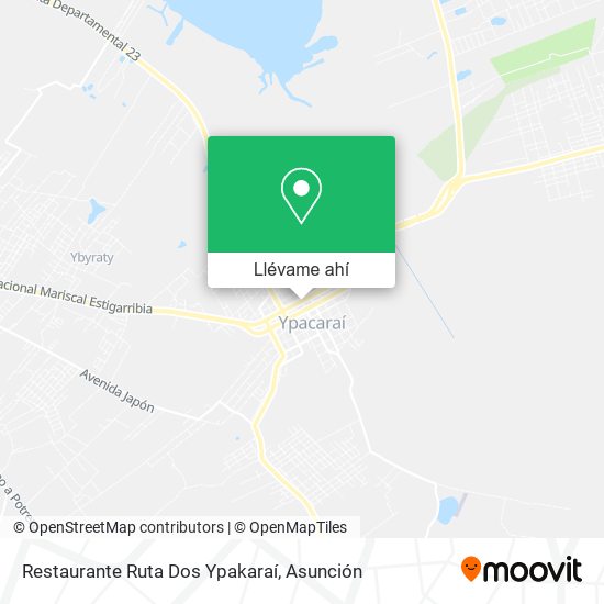 Mapa de Restaurante Ruta Dos Ypakaraí