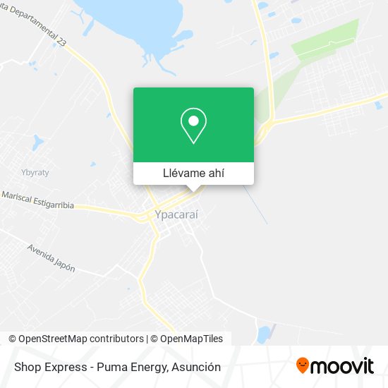 Mapa de Shop Express - Puma Energy