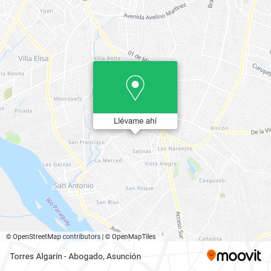 Mapa de Torres Algarín - Abogado