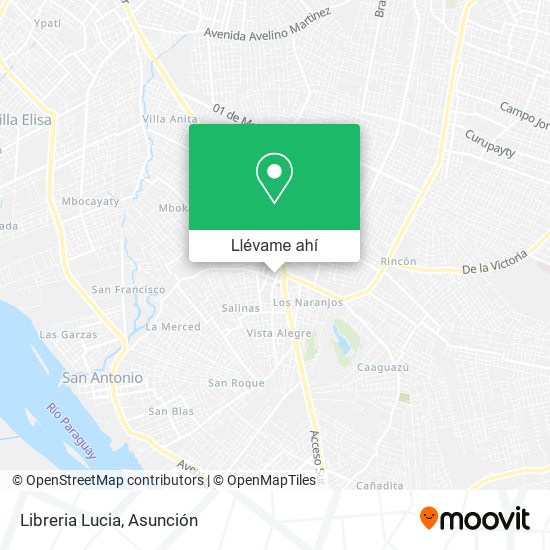 Mapa de Libreria Lucia