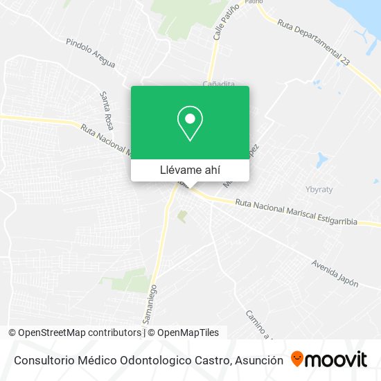 Mapa de Consultorio Médico Odontologico Castro