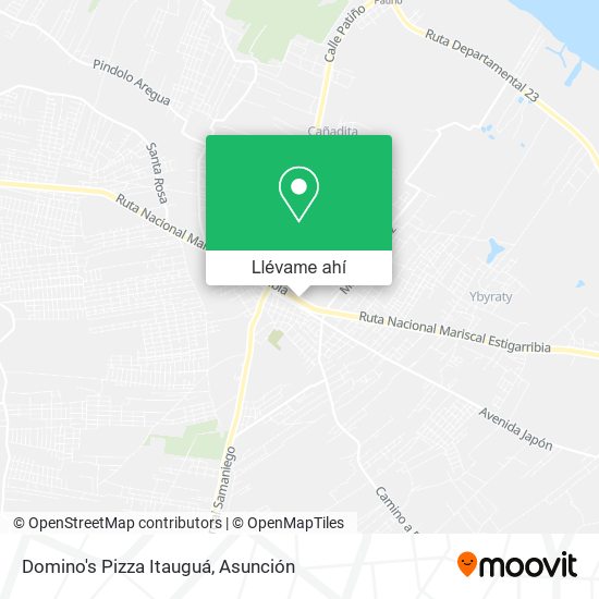 Mapa de Domino's Pizza Itauguá