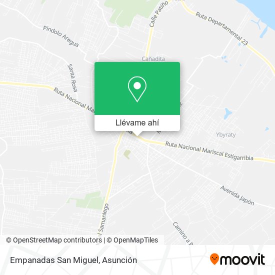 Mapa de Empanadas San Miguel