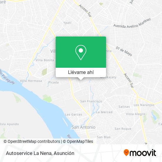 Mapa de Autoservice La Nena