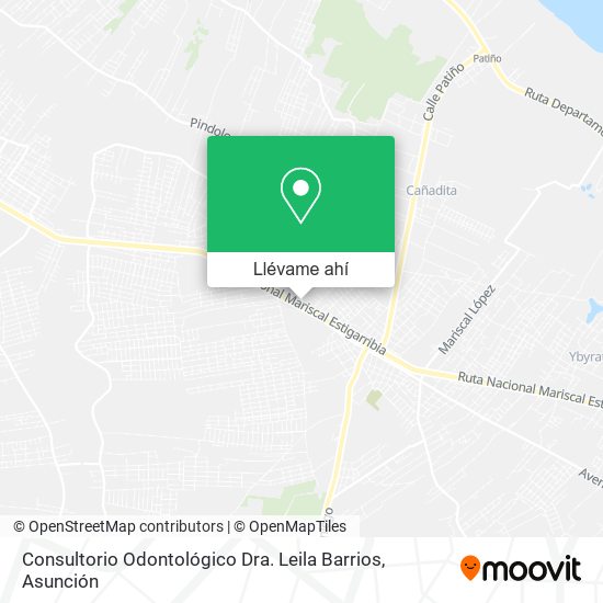 Mapa de Consultorio Odontológico Dra. Leila Barrios