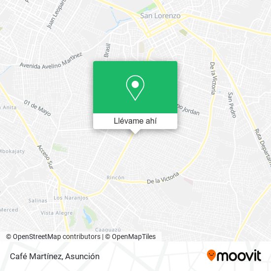 Mapa de Café Martínez