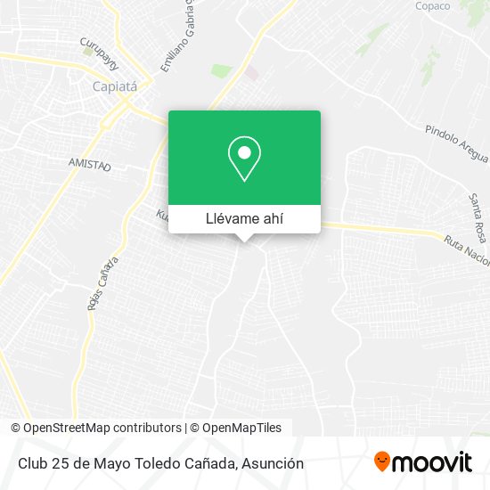 Mapa de Club 25 de Mayo Toledo Cañada