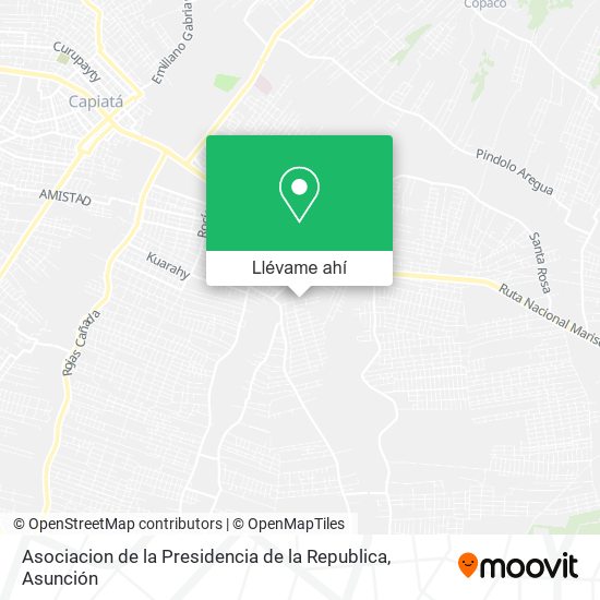 Mapa de Asociacion de la Presidencia de la Republica