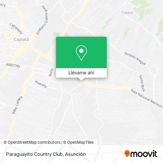 Mapa de Paraguayito Country Club