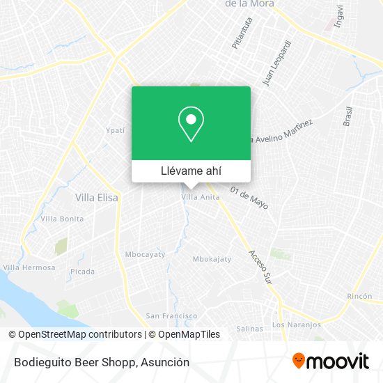 Mapa de Bodieguito Beer Shopp