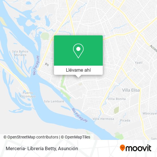 Mapa de Merceria- Librería Betty