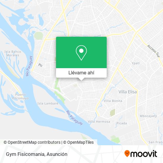 Mapa de Gym Fisicomania