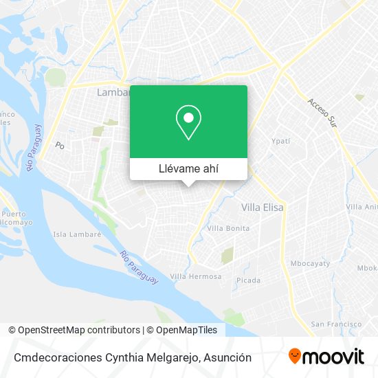 Mapa de Cmdecoraciones Cynthia Melgarejo