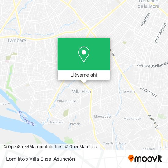 Mapa de Lomilito's Villa Elisa