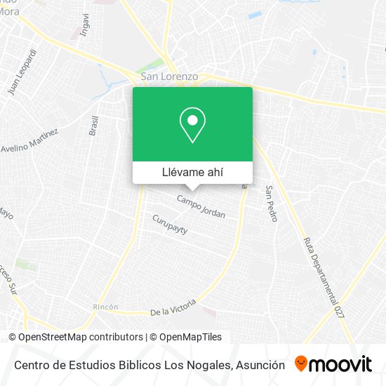 Mapa de Centro de Estudios Biblicos Los Nogales