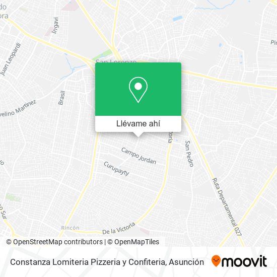 Mapa de Constanza Lomiteria Pizzeria y Confiteria