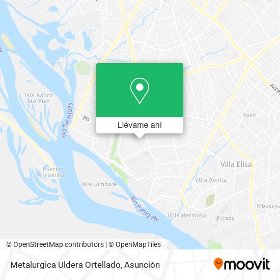 Mapa de Metalurgica Uldera Ortellado