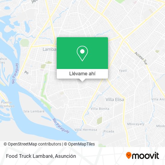 Mapa de Food Truck Lambaré