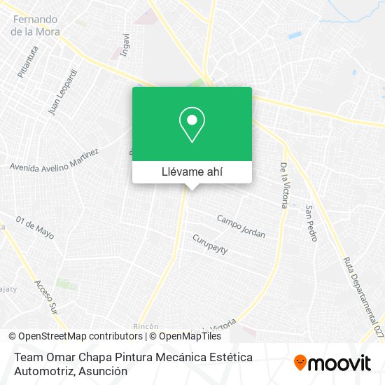 Mapa de Team Omar Chapa Pintura Mecánica Estética Automotriz