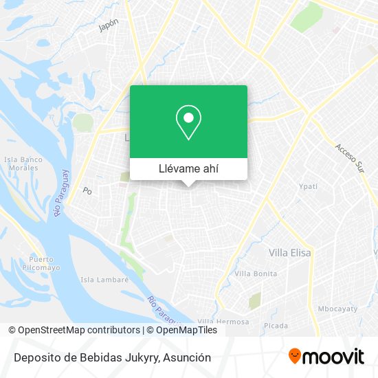 Mapa de Deposito de Bebidas Jukyry