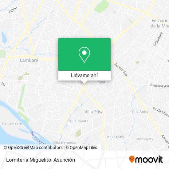 Mapa de Lomiteria Miguelito