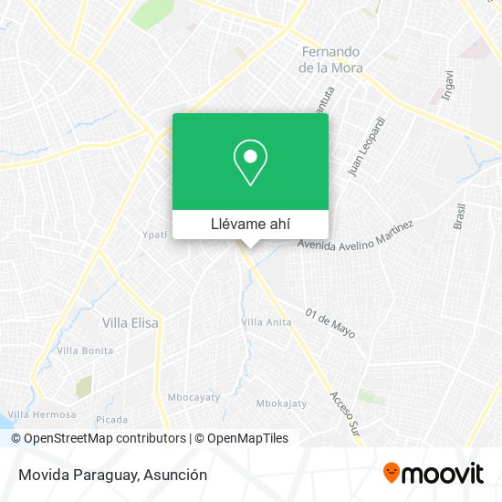 Mapa de Movida Paraguay