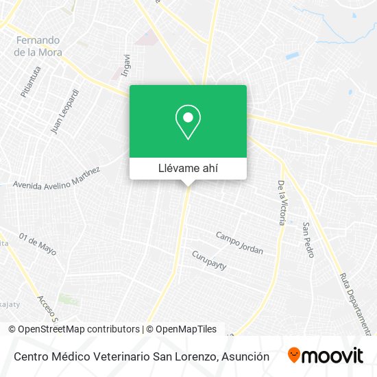 Mapa de Centro Médico Veterinario San Lorenzo