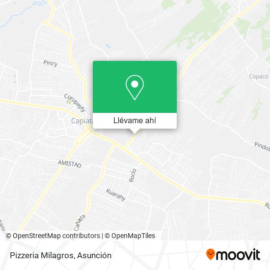 Mapa de Pizzeria Milagros