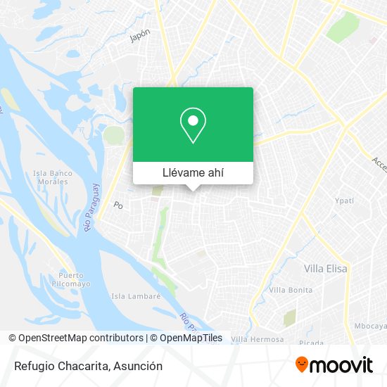 Mapa de Refugio Chacarita