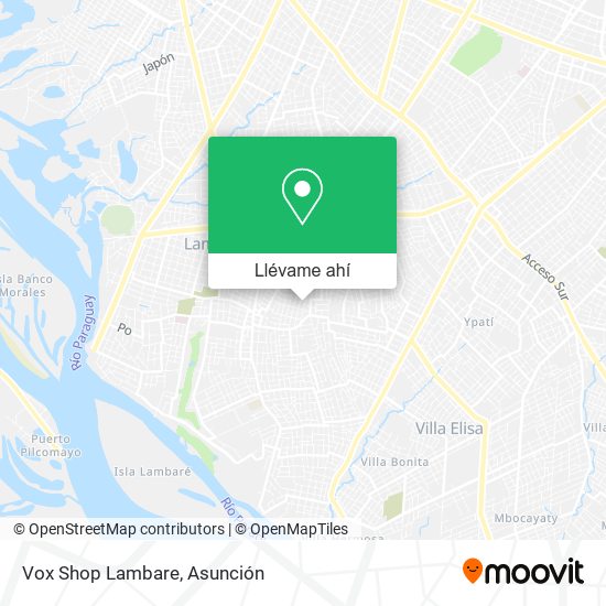 Mapa de Vox Shop Lambare