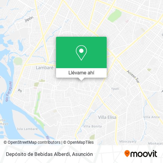 Mapa de Depósito de Bebidas Alberdi