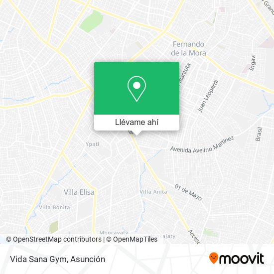 Mapa de Vida Sana Gym