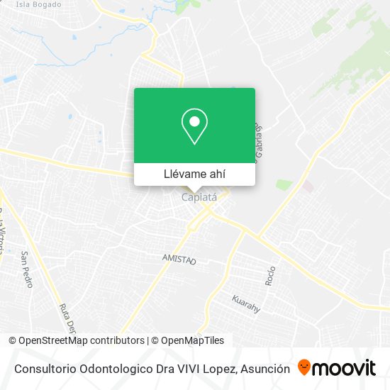 Mapa de Consultorio Odontologico Dra VIVI Lopez