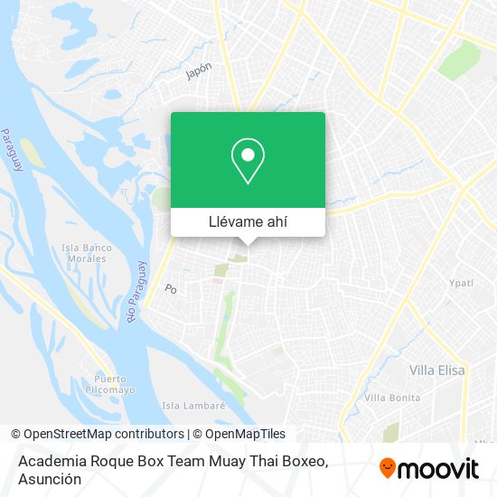 Mapa de Academia Roque Box Team Muay Thai Boxeo
