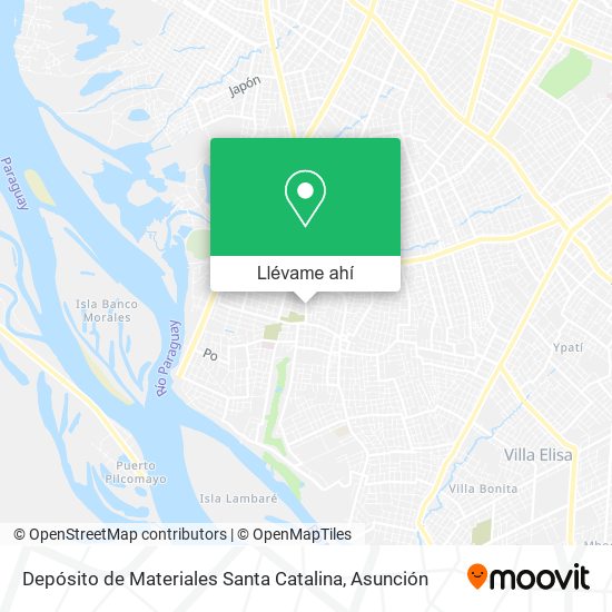 Mapa de Depósito de Materiales Santa Catalina