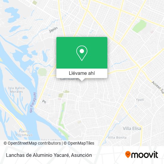 Mapa de Lanchas de Aluminio Yacaré