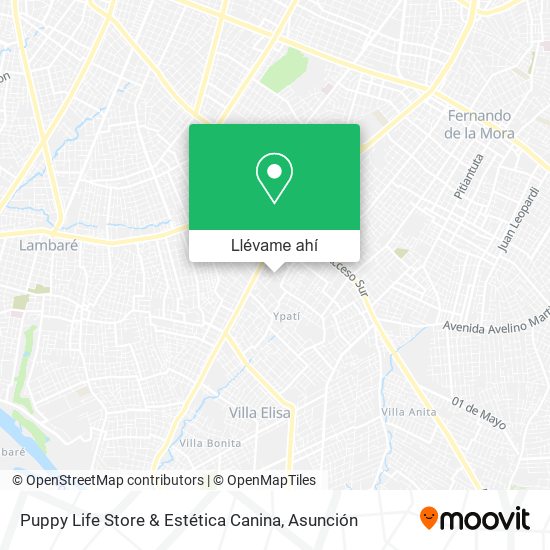 Mapa de Puppy Life Store & Estética Canina