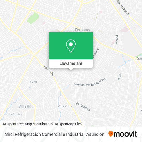 Mapa de Sirci Refrigeración Comercial e Industrial