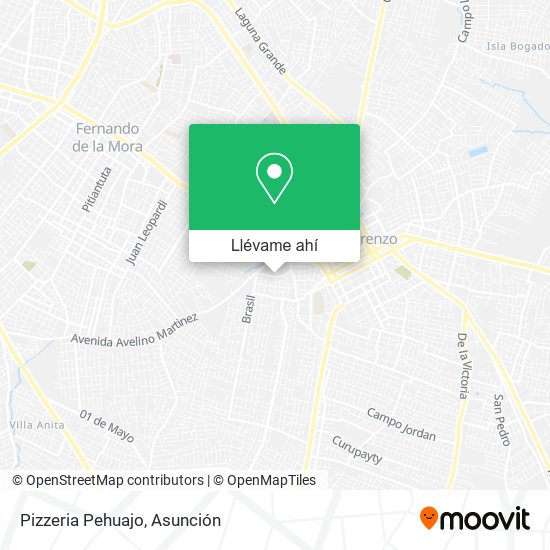 Mapa de Pizzeria Pehuajo