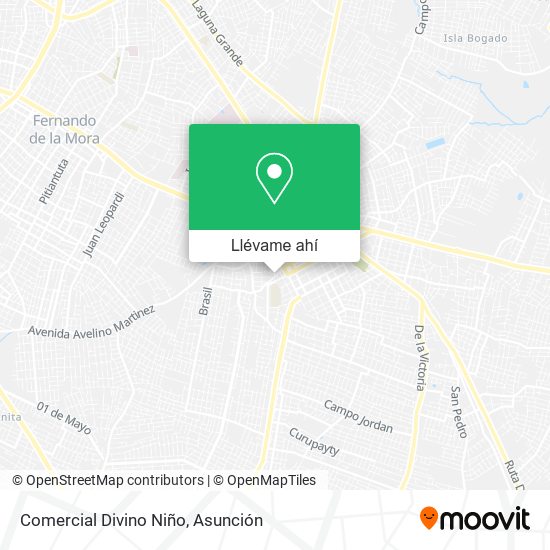 Mapa de Comercial Divino Niño