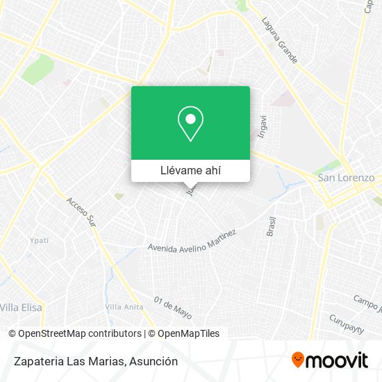 Mapa de Zapateria Las Marias
