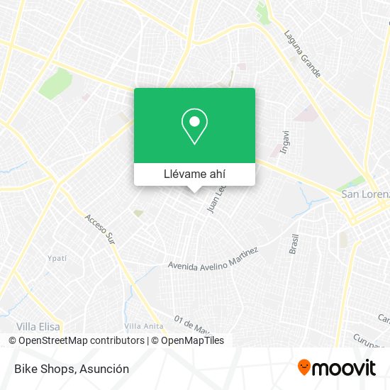 Mapa de Bike Shops