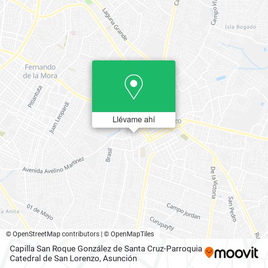 Mapa de Capilla San Roque González de Santa Cruz-Parroquia Catedral de San Lorenzo